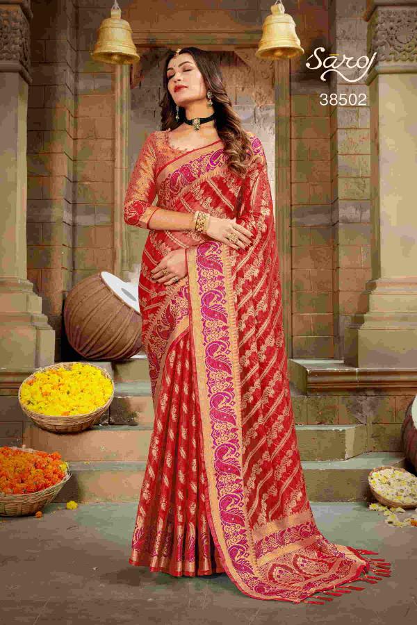 Saroj Maahi Festival Wear Organza Saree Collection